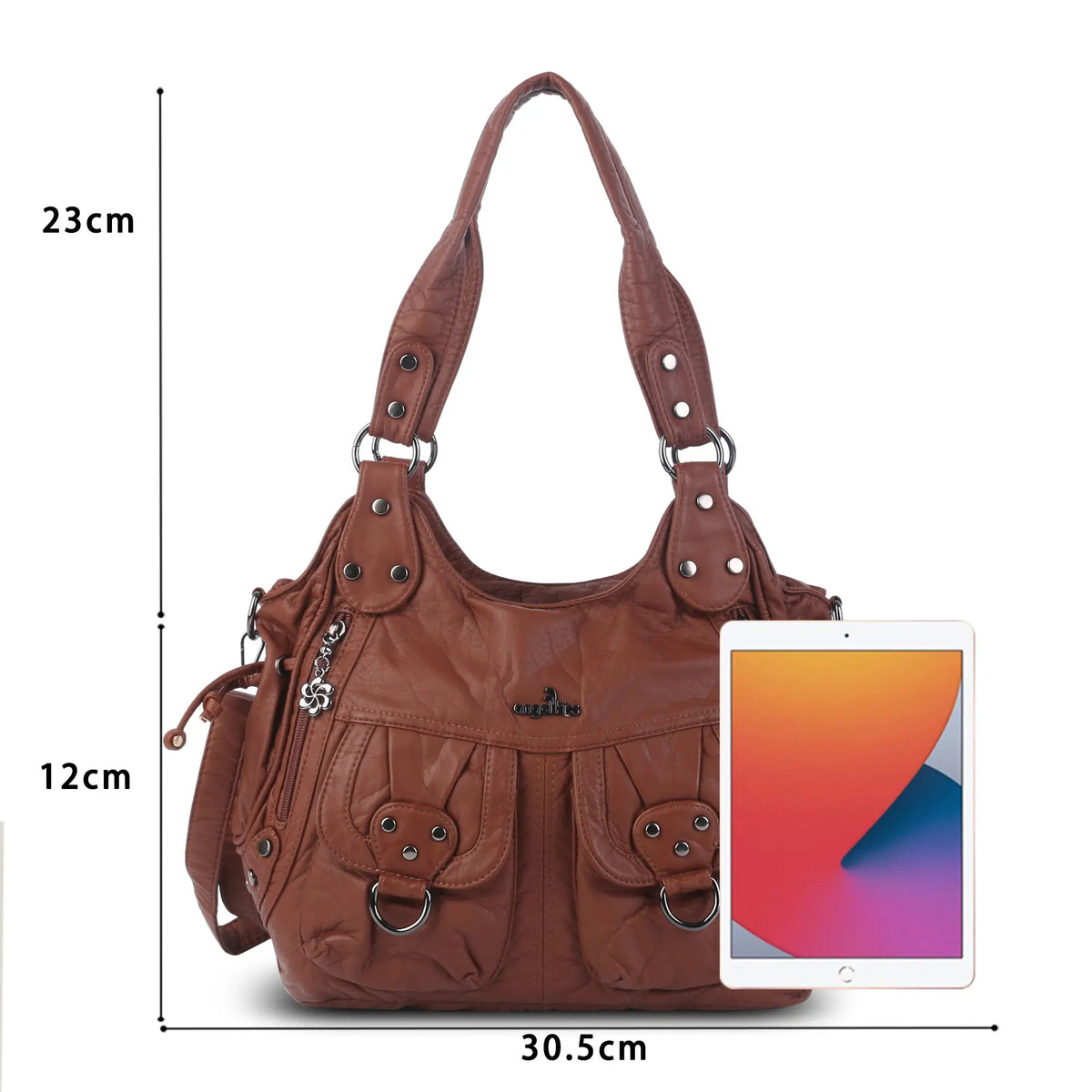 Angelkiss Urban Washed PU Shoulder Bag