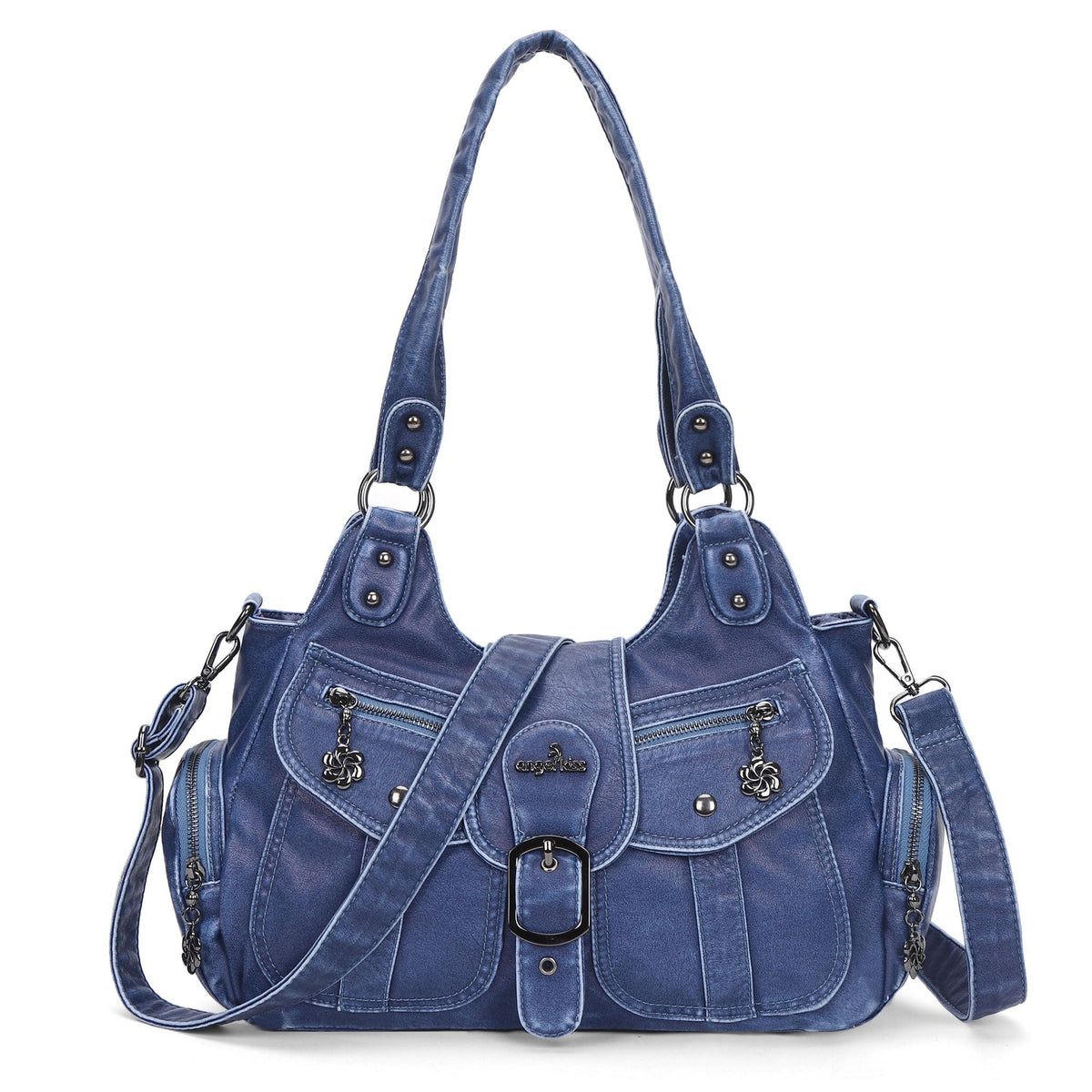 Women's Retro Fashion Multi-compartment Large Capacity Hobo Bag