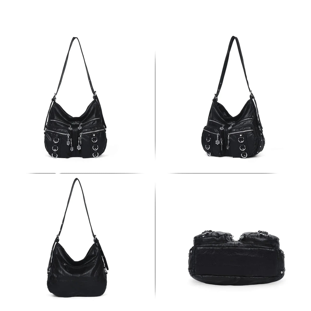 Vintage Wash Multi-functional Tote & Crossbody Bag – Stylish Daily Use