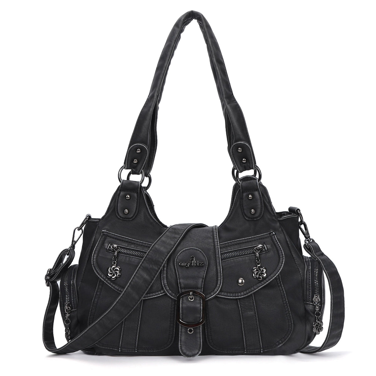 Women's Retro Fashion Multi-compartment Large Capacity Hobo Bag