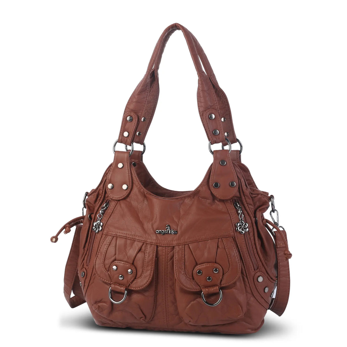 Angelkiss Urban Washed PU Shoulder Bag