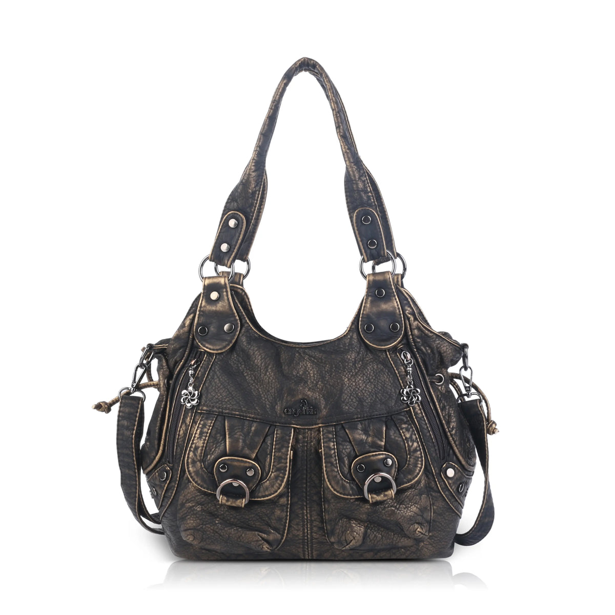 Angelkiss Urban Washed PU Shoulder Bag