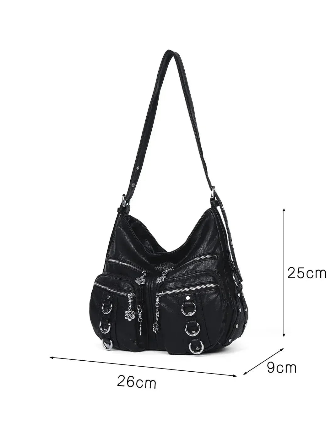 Vintage Wash Multi-functional Tote & Crossbody Bag – Stylish Daily Use